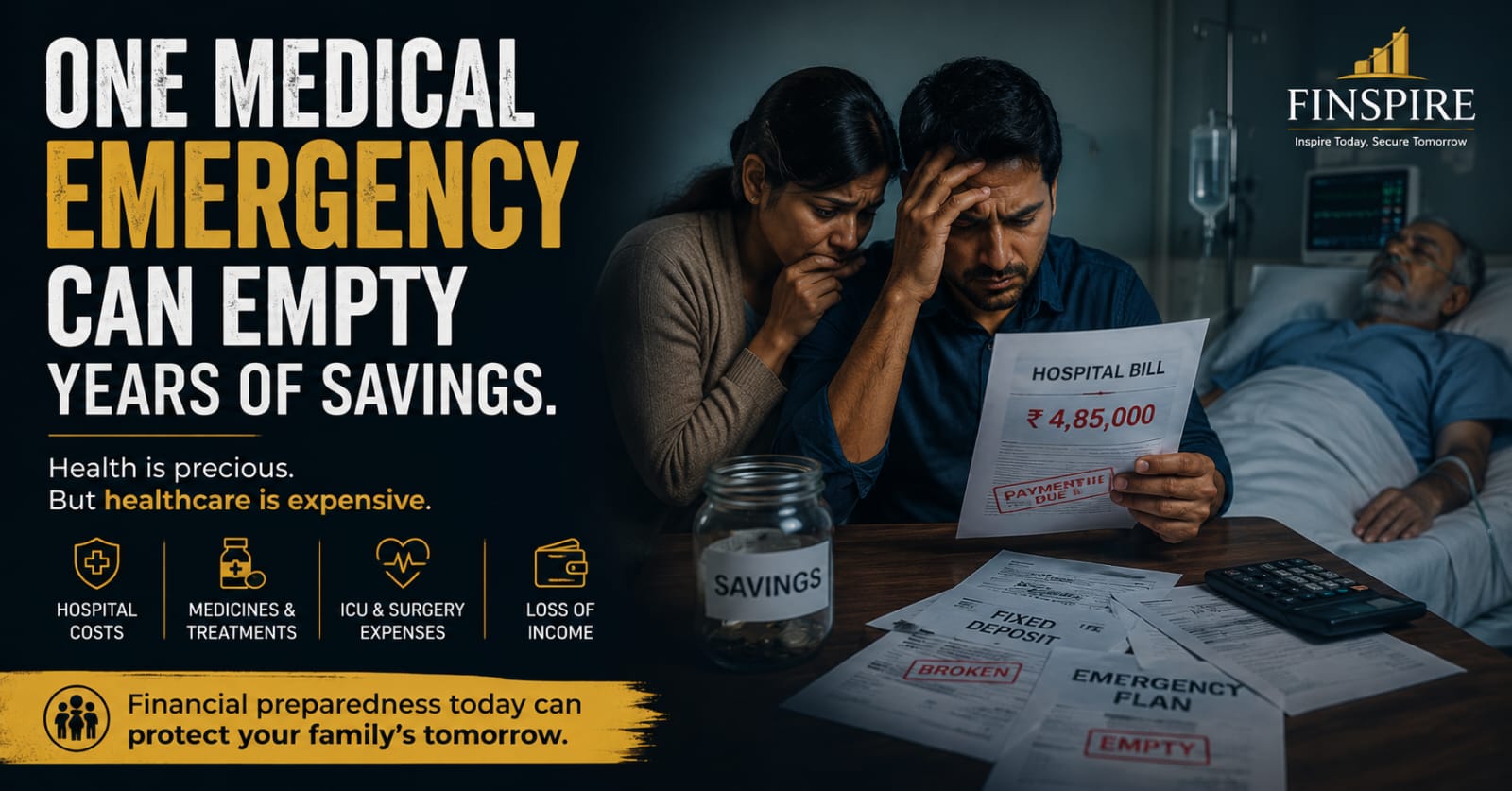 One medical emergency